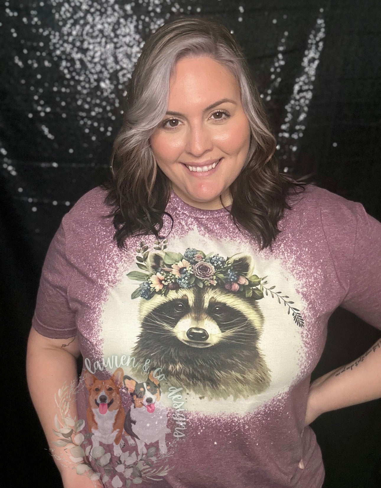 Floral Raccoon